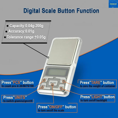 Mini Pocket Weight Scale Digital Machine With Auto Calibration
