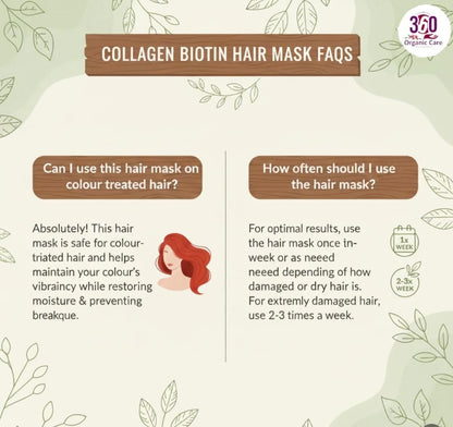 Vegan Collagen Biotin Hair Mask (pack of 1) 100gms