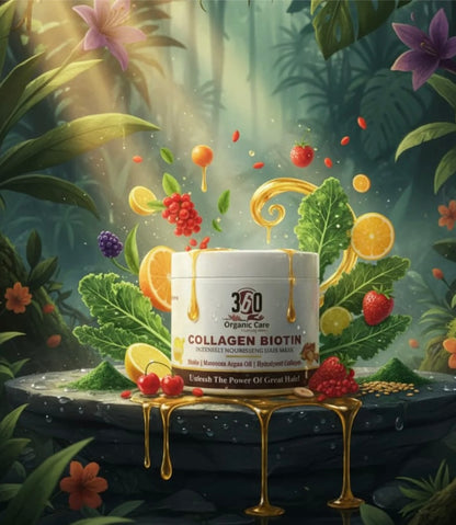 Vegan Collagen Biotin Hair Mask (pack of 1) 100gms