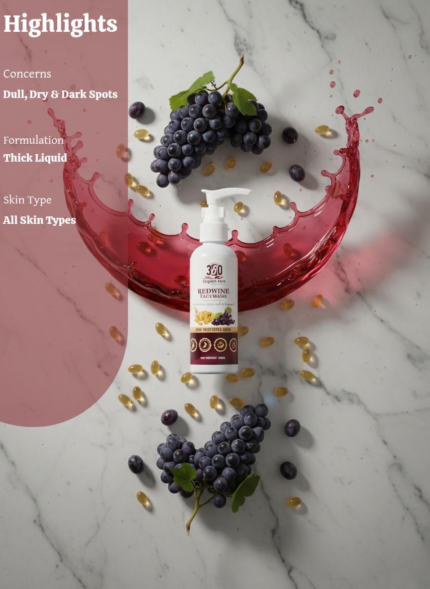 Nutri-Glow Red Wine Facewash🍷 (pack of 1) 100gms