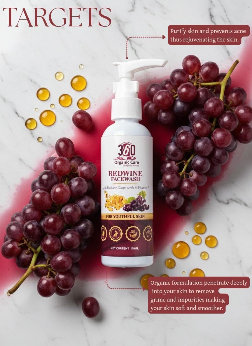 Nutri-Glow Red Wine Facewash🍷 (pack of 1) 100gms